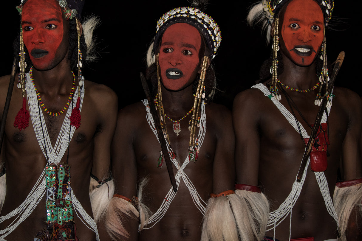 Gerewol festival by night - Niger Poster och Canvastavla