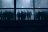 Meeting in Neo Noir Poster och Canvastavla