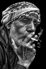 Smoking fisherman Poster och Canvastavla