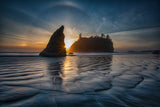 Sunset at Ruby Beach Poster och Canvastavla