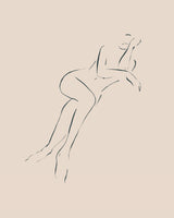 Casual Pose Poster och Canvastavla