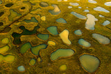 Aerial Abstract of Small Lakes Poster och Canvastavla