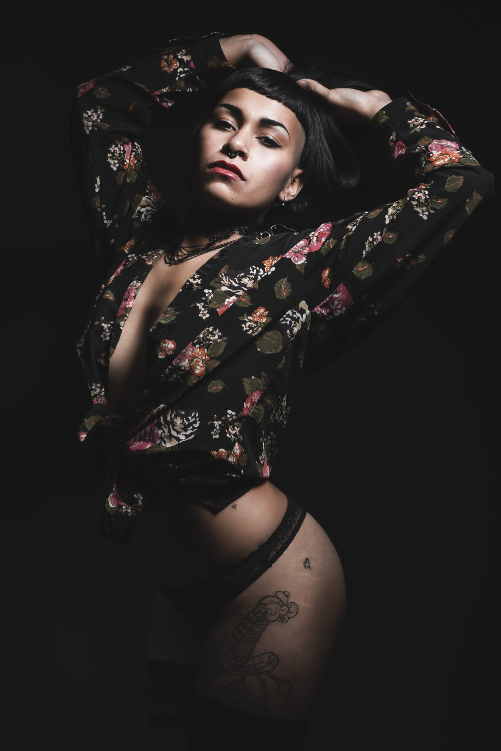 Dark flower Poster och Canvastavla