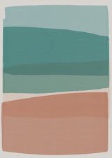 Modern Turquoise and Pink Poster och Canvastavla