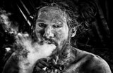 Naga Baba smoking a chilum-I - Kumbh Mela - Prayagraj - India Poster och Canvastavla