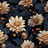 Dark Floral 1 Poster och Canvastavla