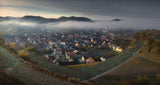 Foggy Kaiserstuhl Poster och Canvastavla