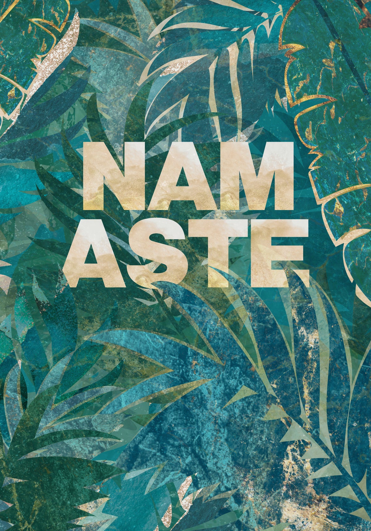 Namaste typography Poster och Canvastavla