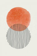 Orange Watercolor Shapes Series #3 Poster och Canvastavla