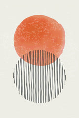 Orange Watercolor Shapes Series #3 Poster och Canvastavla