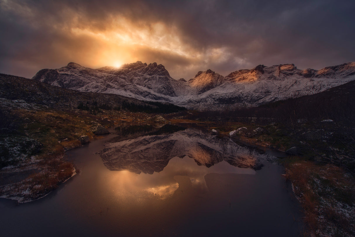 Lofoten mountains Poster och Canvastavla