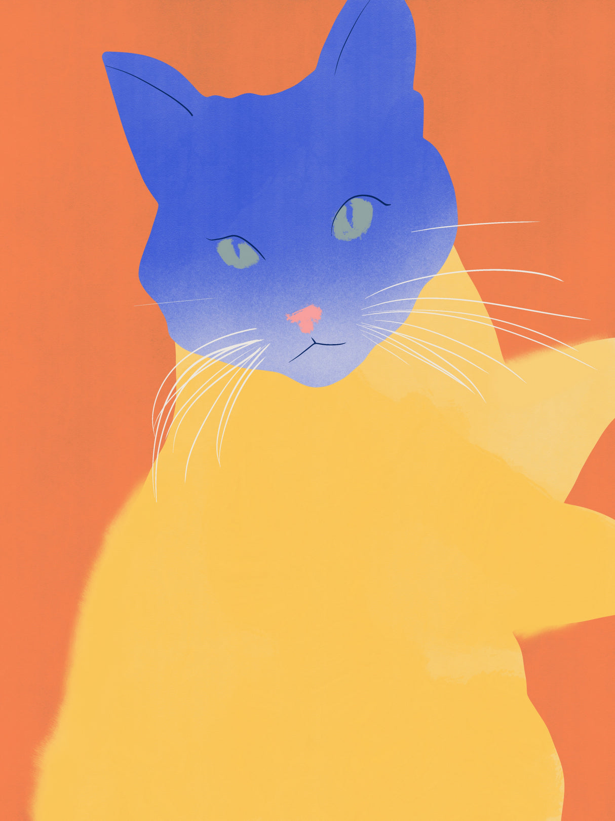 Blue Fur Poster och Canvastavla