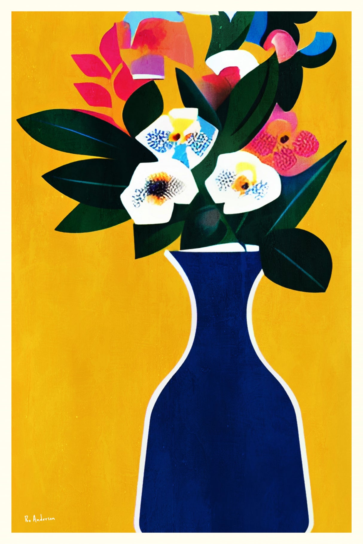 Sunshine Flowers Poster och Canvastavla