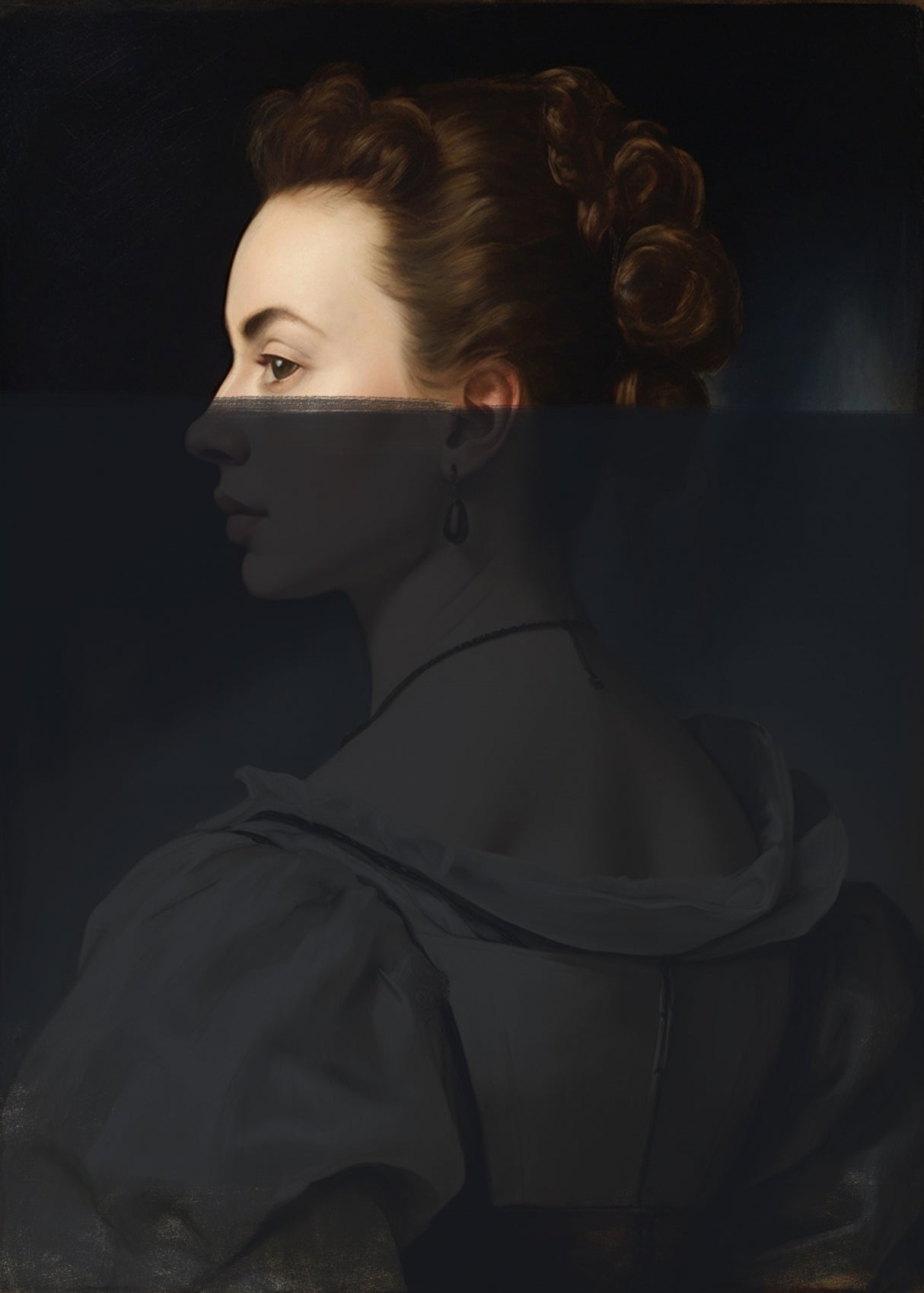 Modern Portrait of Woman Poster och Canvastavla