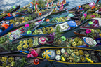 Banjarmasin Floating Market Poster och Canvastavla