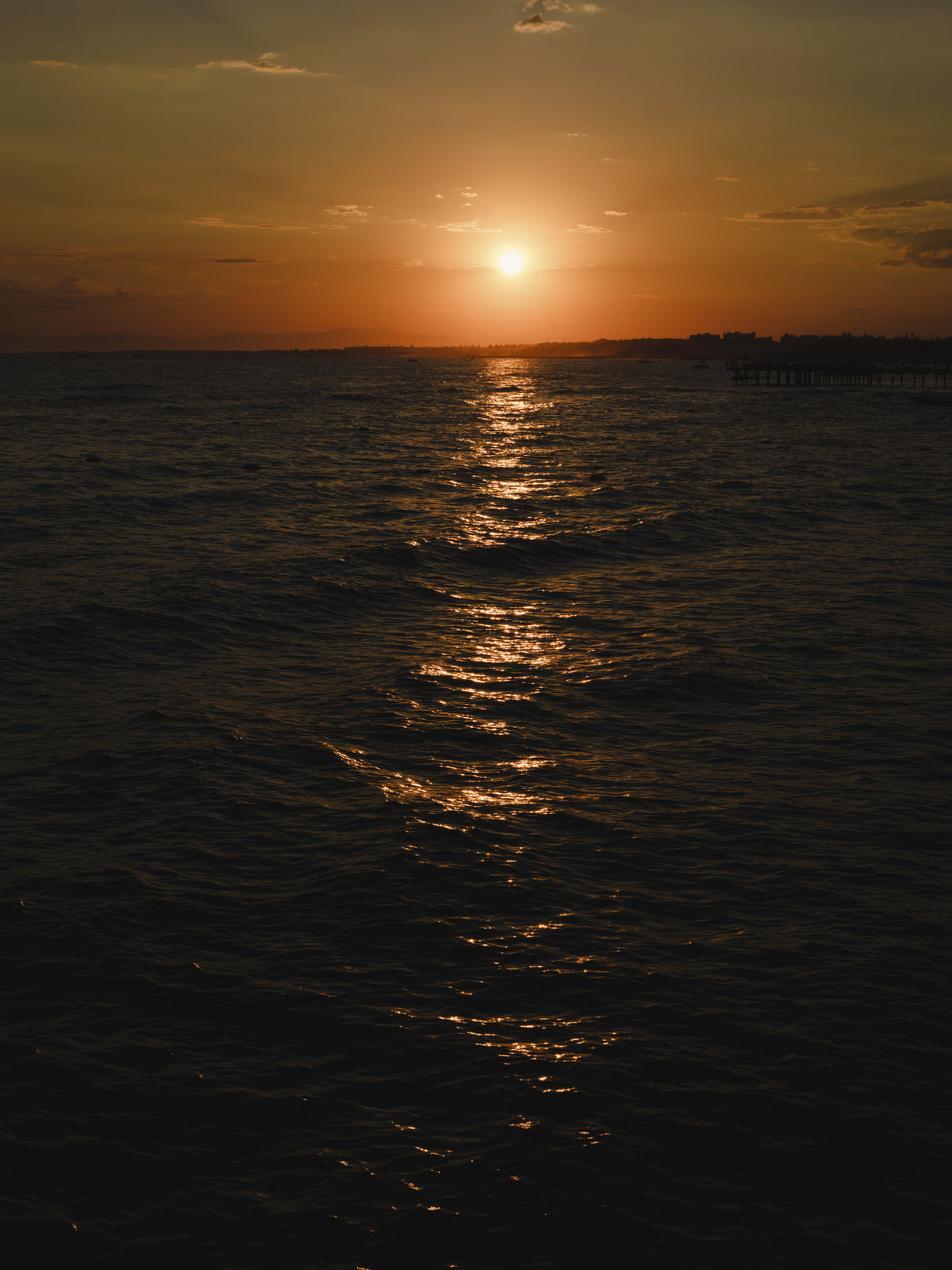 amazing sea view at sunset Poster och Canvastavla