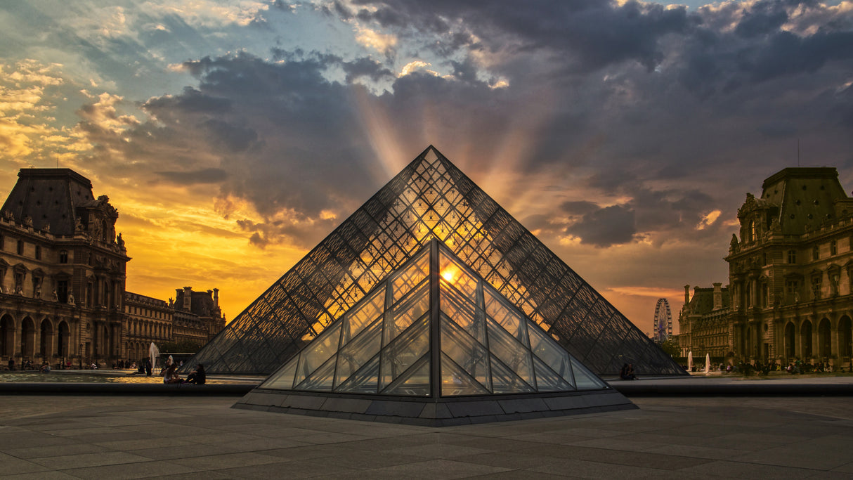 Pirámide del Louvre Poster och Canvastavla