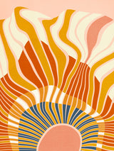 Rainbow Plus Shapes  Blue Mustard12 Poster och Canvastavla