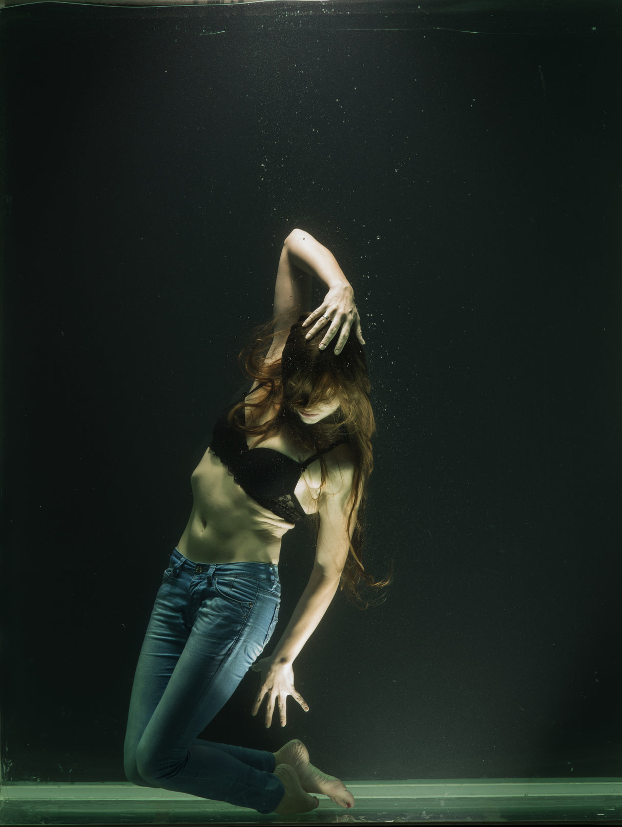 underwater artistic portrait shooting Poster och Canvastavla