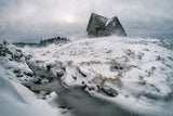 Snowstorm on mountain Poster och Canvastavla