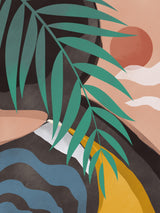 Tropical Sun Abstract Poster och Canvastavla