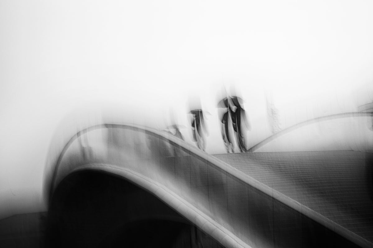on the bridge Poster och Canvastavla