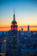 Blue Manhattan Poster och Canvastavla
