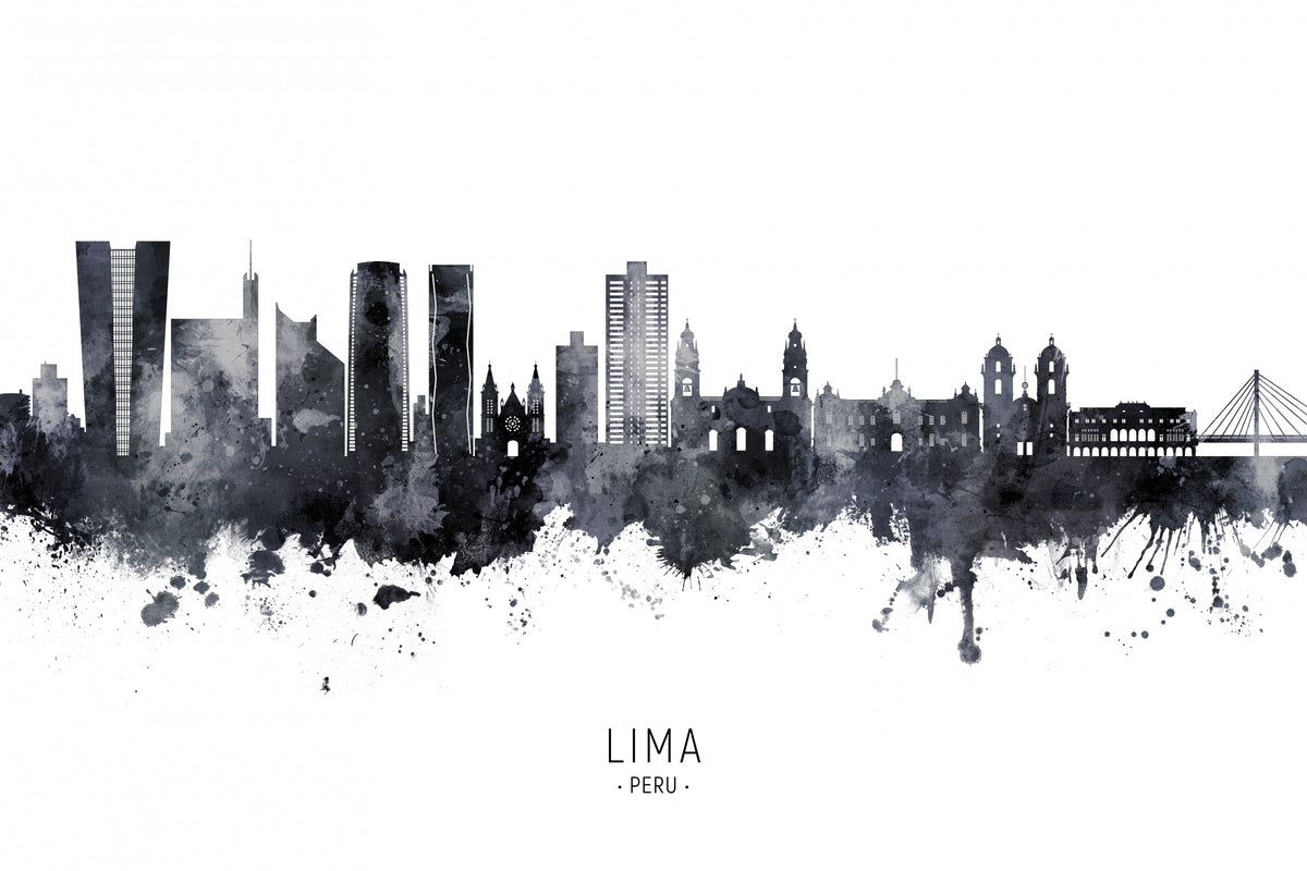 Lima Peru Skyline Poster och Canvastavla