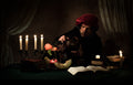Portrait with candles Poster och Canvastavla