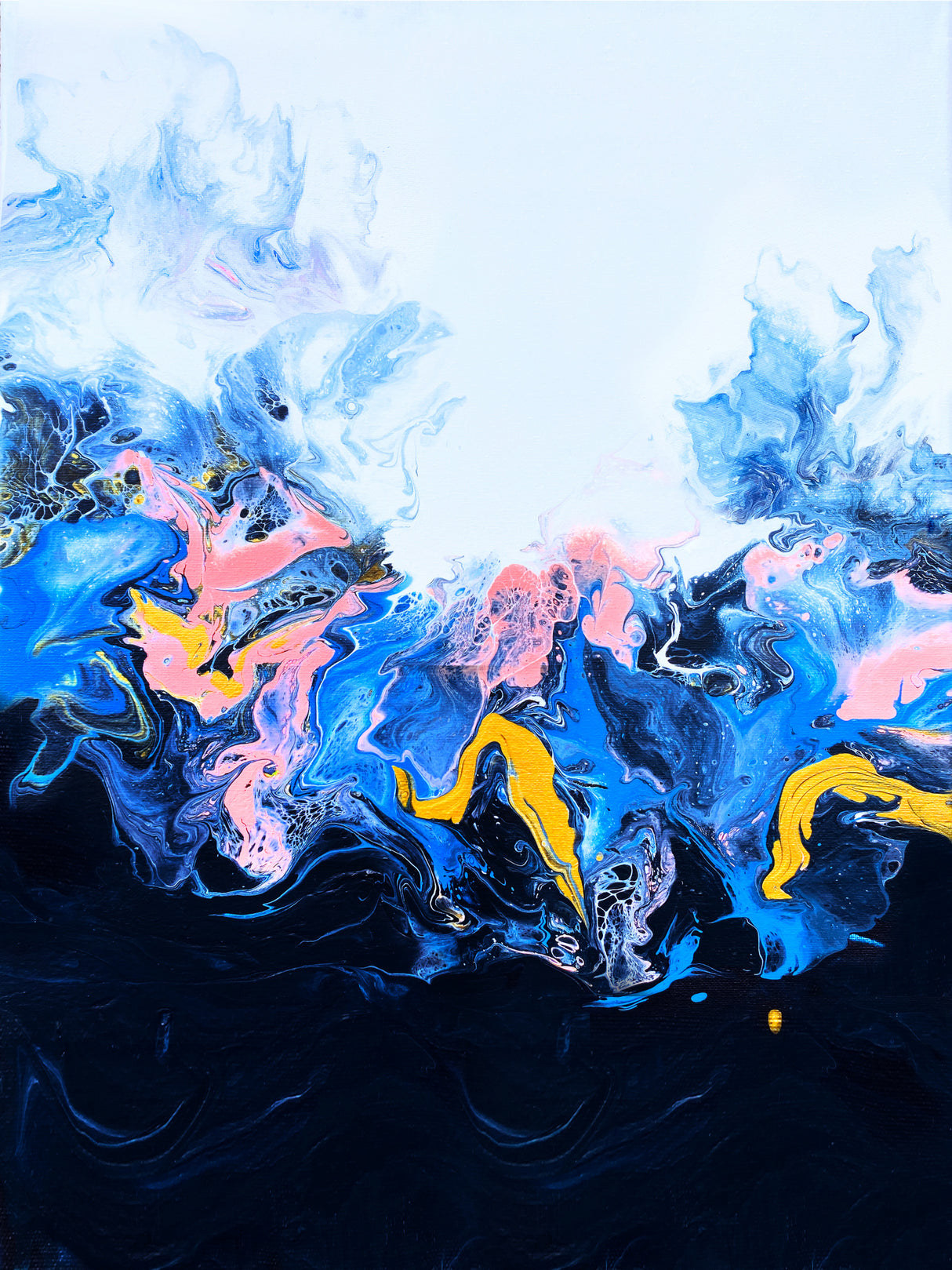 Deep Blue Rainbow Poster och Canvastavla