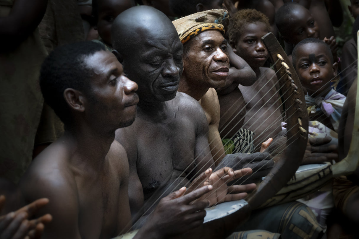Music of the last clans of baka pygmies, Cameroon Poster och Canvastavla