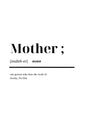 Mother noun poster