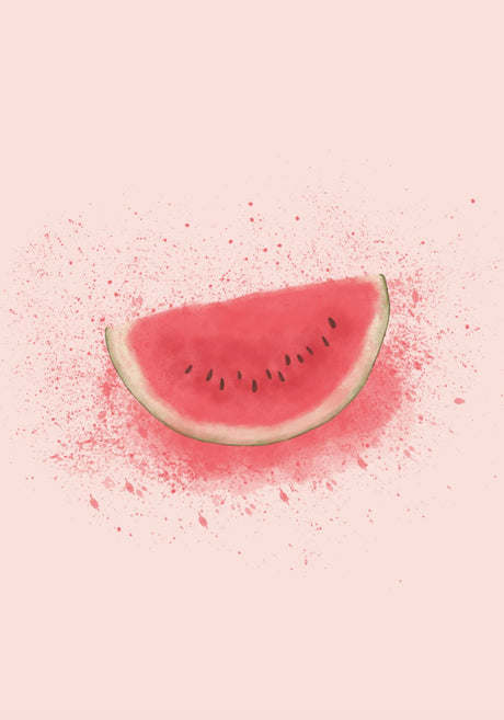 Watermellon splash poster