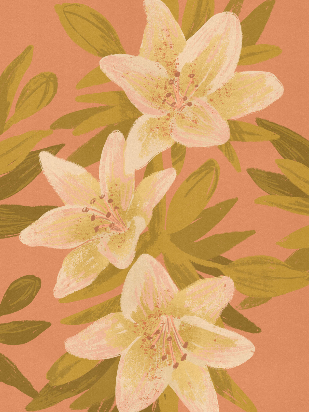 Lilies Poster och Canvastavla
