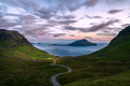 Sundown Light of Faroe Islands Poster och Canvastavla