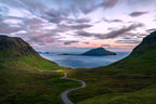 Sundown Light of Faroe Islands Poster och Canvastavla