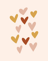 Hearts Poster och Canvastavla
