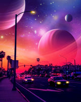 Space drice Poster och Canvastavla