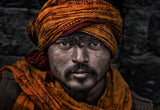 Man at the Pashupatinath Temple in Kathmandu-Nepal Poster och Canvastavla