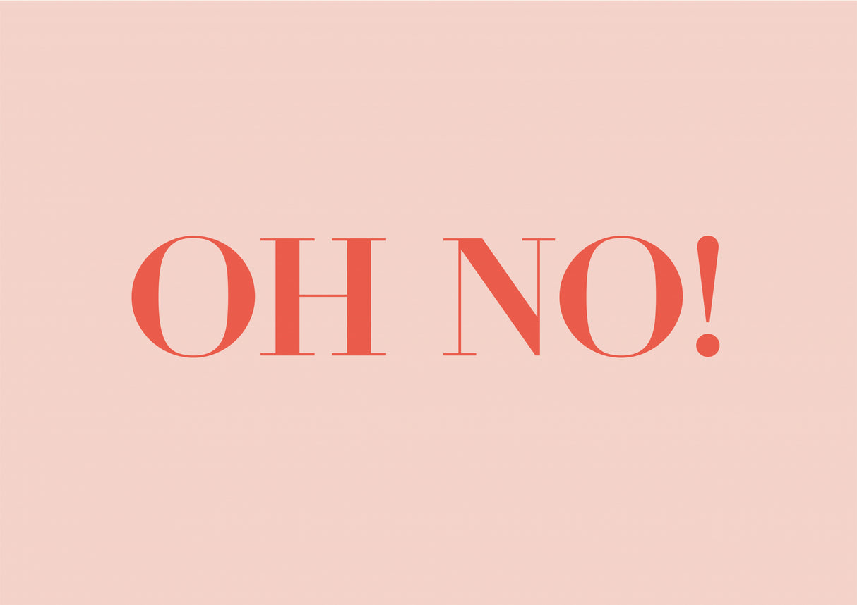 Oh No! Poster och Canvastavla