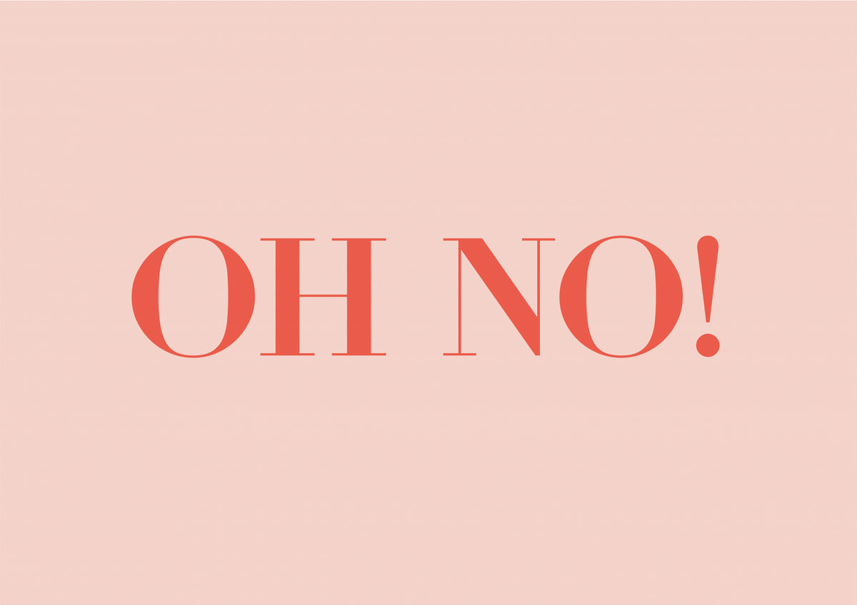 Oh No! Poster och Canvastavla