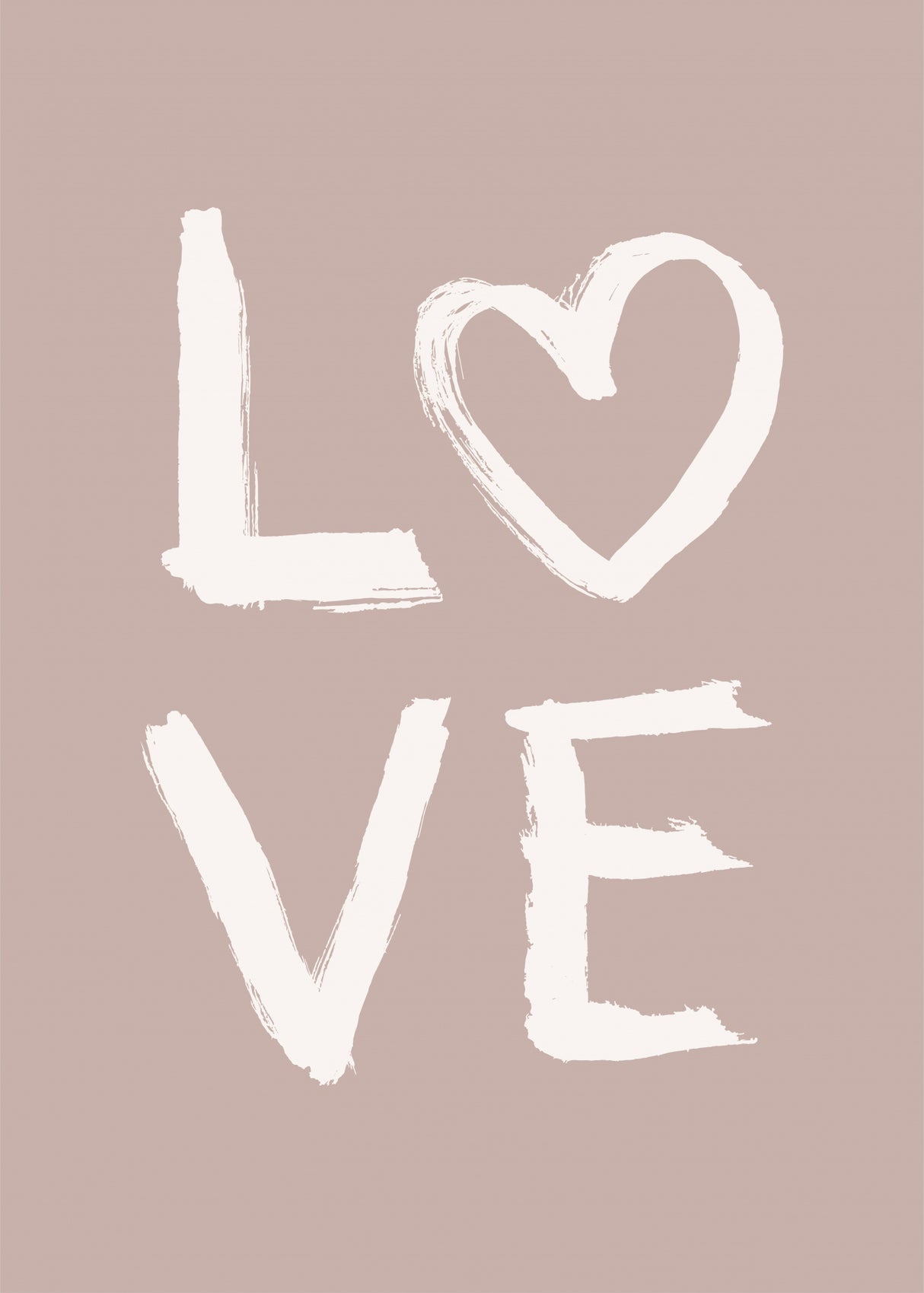 LOVE Toothy Pink Poster och Canvastavla