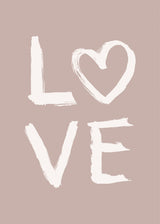 LOVE Toothy Pink Poster och Canvastavla