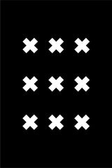 Cross Nine Black Poster och Canvastavla