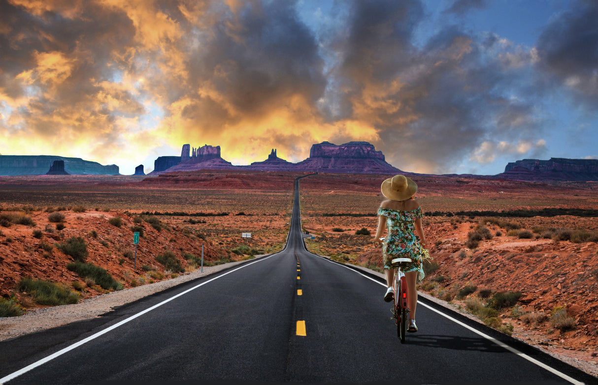 far west cycling Poster och Canvastavla