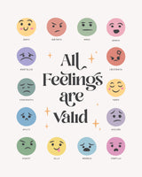 All Feelings Are Valid No2 Poster och Canvastavla