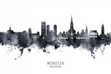 Münster Germany Skyline Poster och Canvastavla