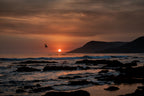 Orange Sunset Poster och Canvastavla