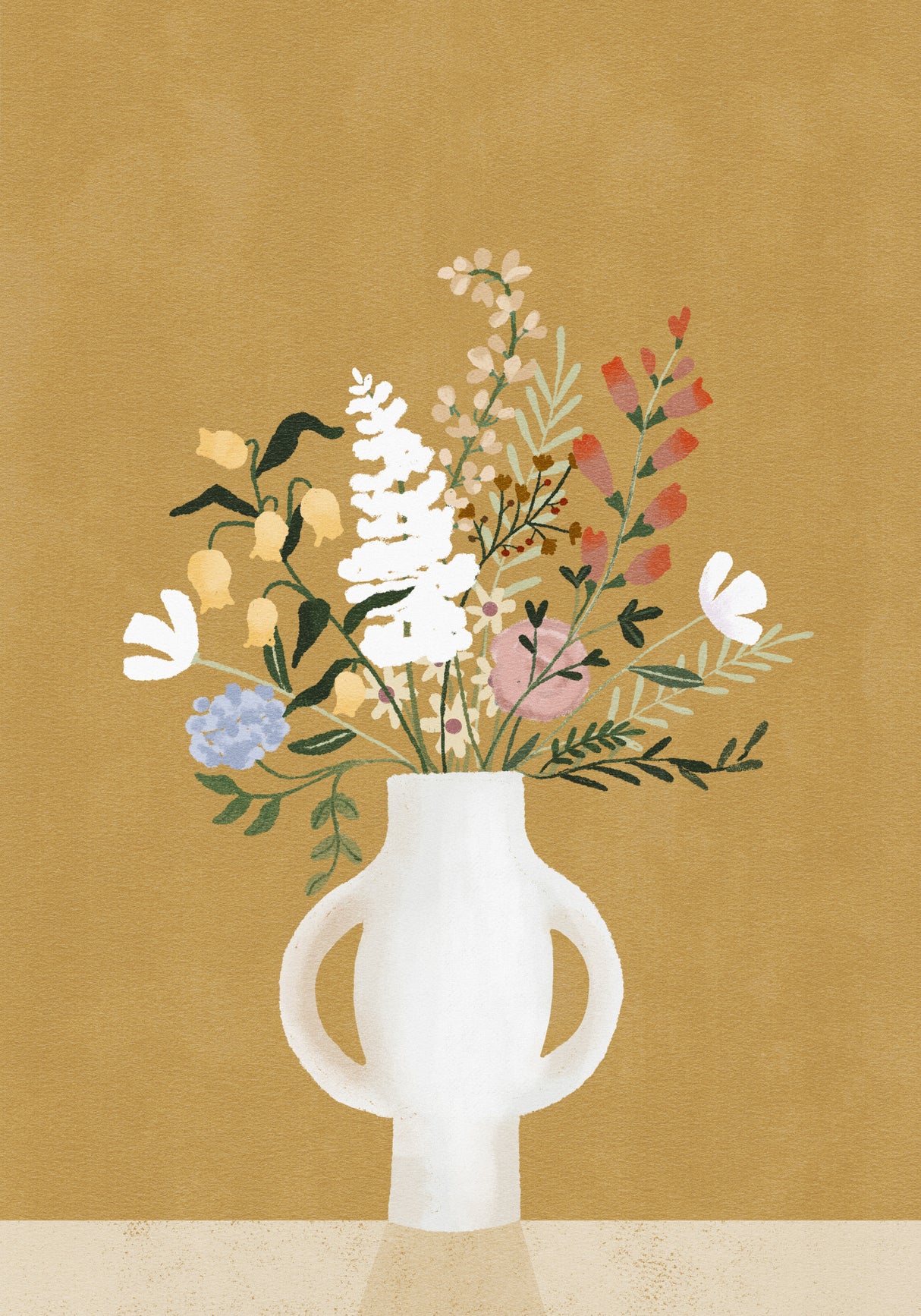 Earthy Yellow Poster och Canvastavla