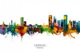 Caracas Venezuela Skyline Poster och Canvastavla